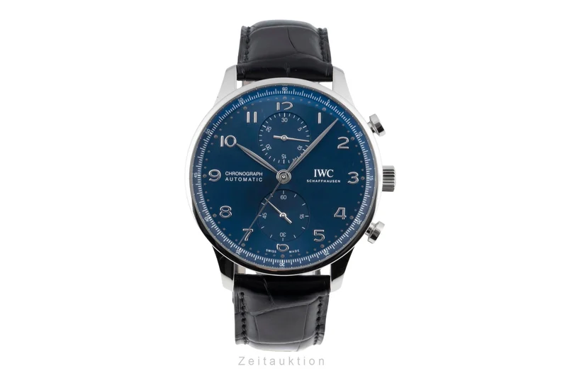 IWC Portugieser chronograph steel automatic men's watch IW371606 LP: 9100EUR [2604918]