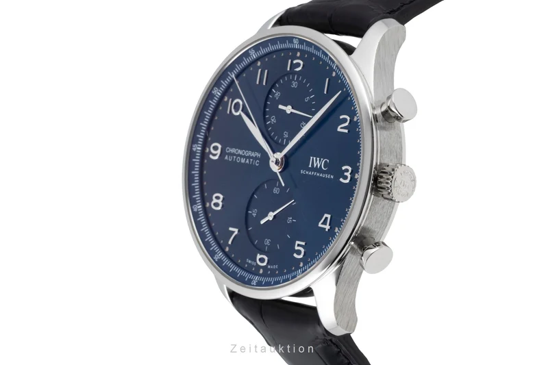 IWC Portugieser chronograph steel automatic men's watch IW371606 LP: 9100EUR [2604918]