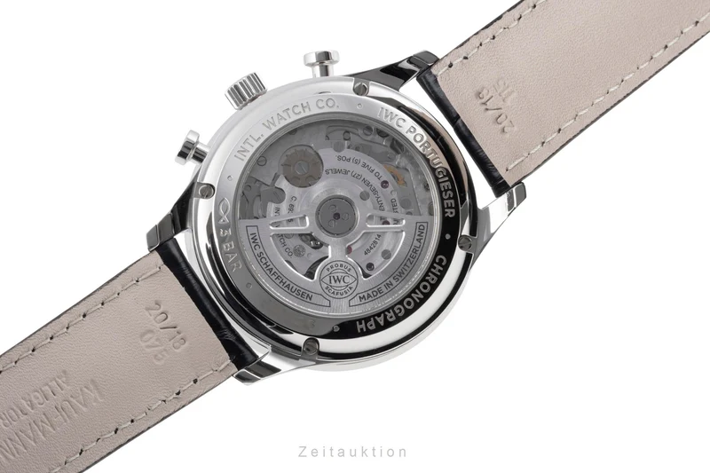 IWC Portugieser chronograph steel automatic men's watch IW371606 LP: 9100EUR [2604918]