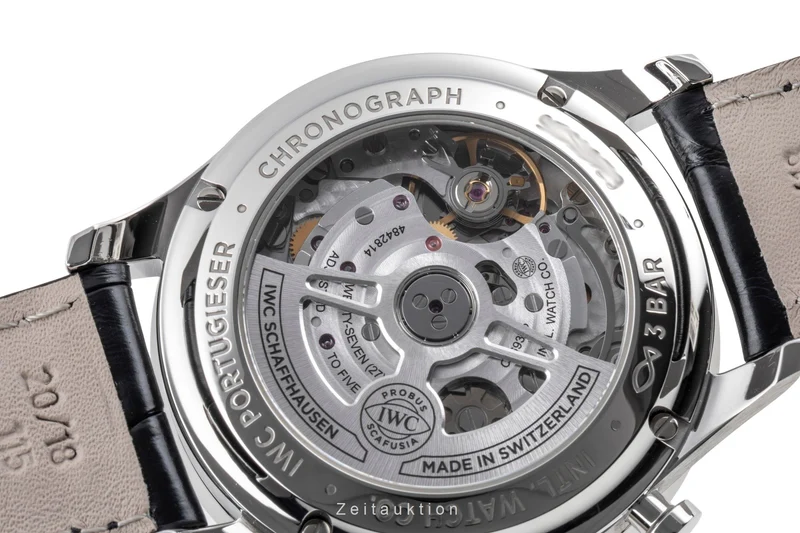 IWC Portugieser chronograph steel automatic men's watch IW371606 LP: 9100EUR [2604918]