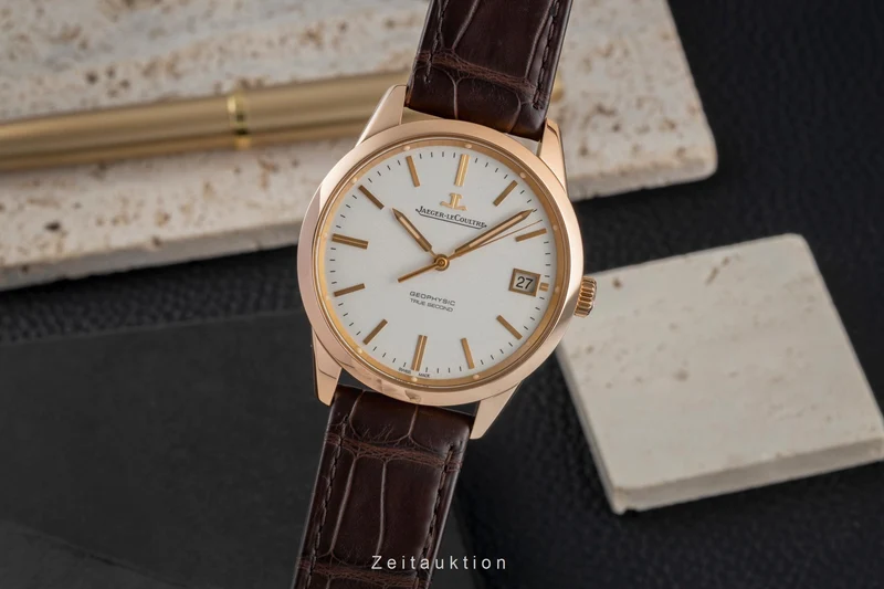 Jaeger LeCoultre Geophysic 18 ct red gold automatic men's watch Q8012520 [2605202]