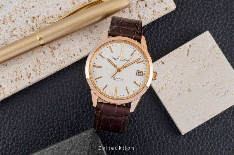 Jaeger LeCoultre Geophysic 18 ct red gold automatic men's watch Q8012520 [2605202]