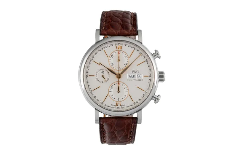 IWC Portofino chronograph steel automatic men's watch IW391022 [2605047]