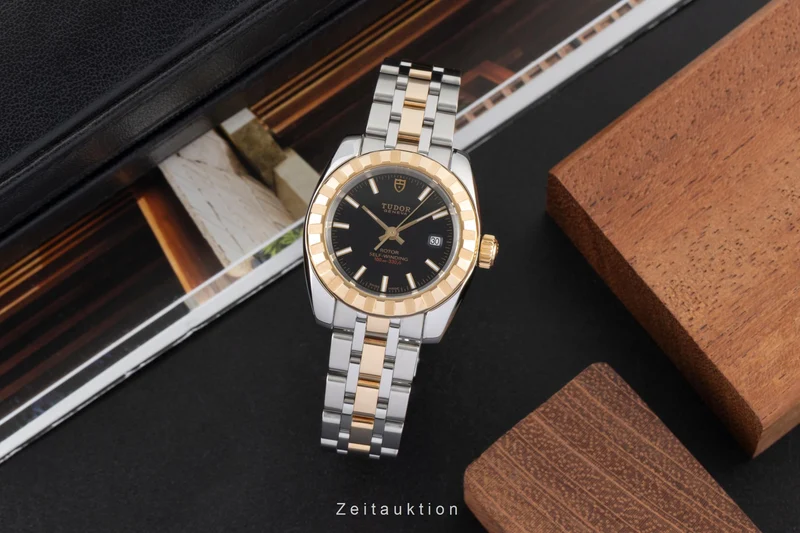 Tudor Classic Date steel / gold automatic women's watch 22013 [2605316]