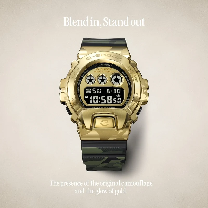 Casio G-Shock GM Bold Camo Line Limited Edition GM-6900CMG-3ER