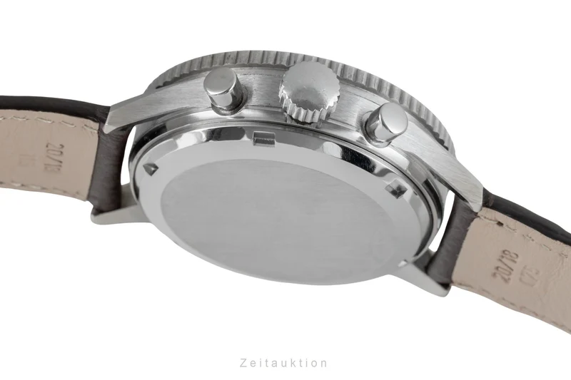 Gallet Multichron Pilot chronograph steel manual winding men's watch Vintage [2603518]