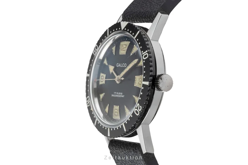 Gallet Multichron SUB steel manual winding men's watch Vintage [2603485]