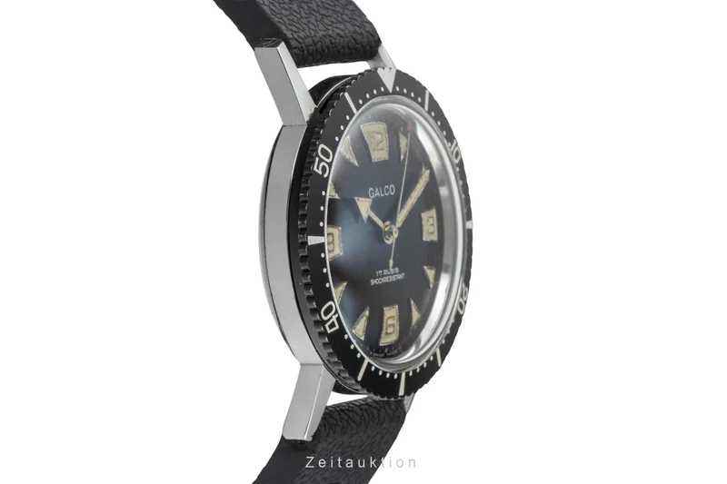Gallet Multichron SUB steel manual winding men's watch Vintage [2603485]