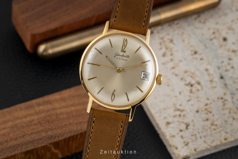Glashütte gilt-brass manual winding men's watch Vintage [2604438]