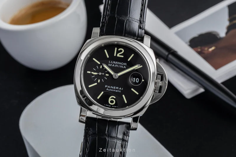 Panerai Luminor Marina steel automatic men's watch PAM00104 LP: 9200EUR [2605067]
