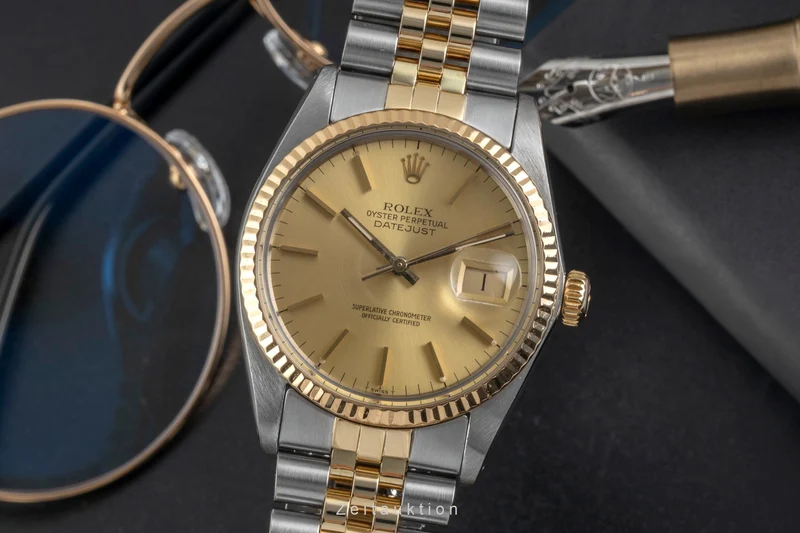 Rolex Datejust steel / gold automatic men's watch 16013 Vintage [2604979]