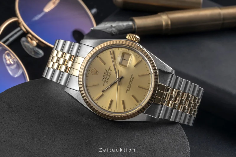 Rolex Datejust steel / gold automatic men's watch 16013 Vintage [2604979]