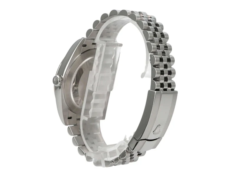 Rolex Datejust 41 Edelstahl Weißgold 126334 Rhodium Römisch Jubile-Band