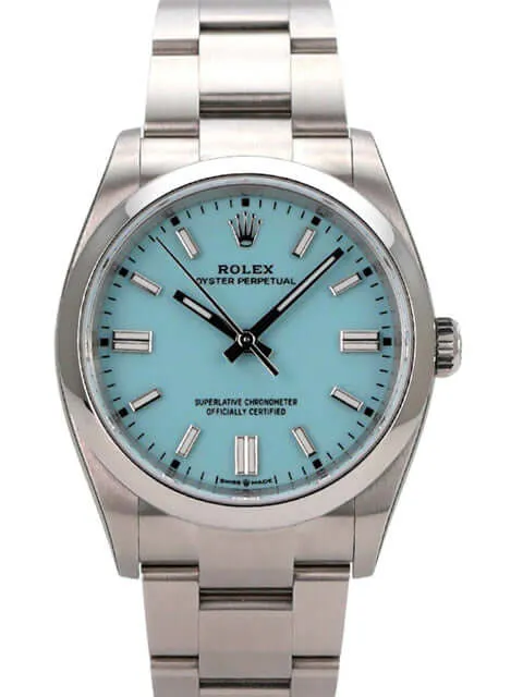 Rolex Oyster Perpetual 36 126000 Tiffany Blau