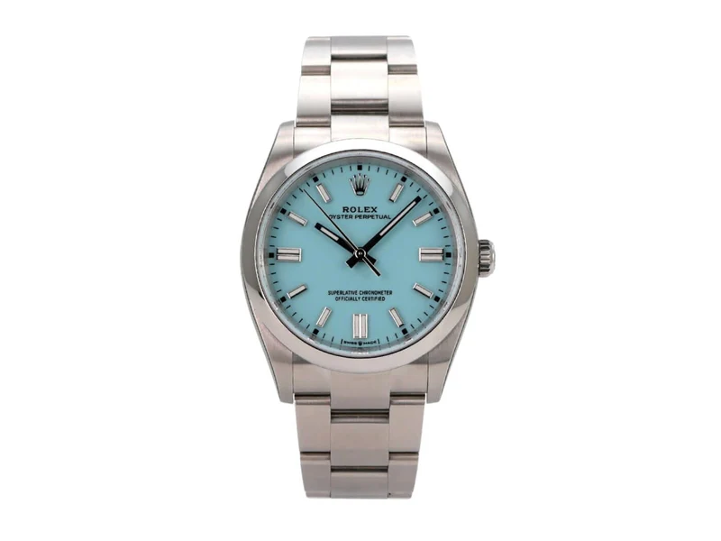 Rolex Oyster Perpetual 36 126000 Tiffany Blau