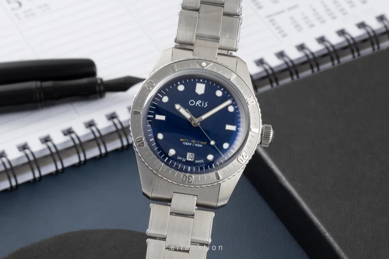 Oris Divers Sixty-Five steel automatic men's watch 01 733 7771 4085-Set LP: 2500EUR Limited [2605178]