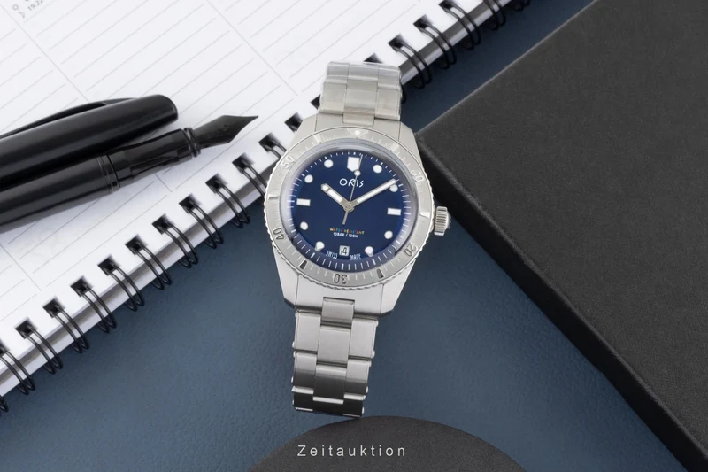 Oris Divers Sixty-Five steel automatic men's watch 01 733 7771 4085-Set LP: 2500EUR Limited [2605178]