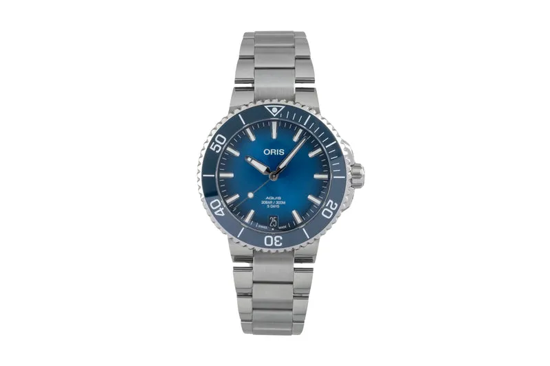 Oris Aquis Date steel automatic men's watch 01 400 7769 4135-07 8 22 09PEB [2605146]