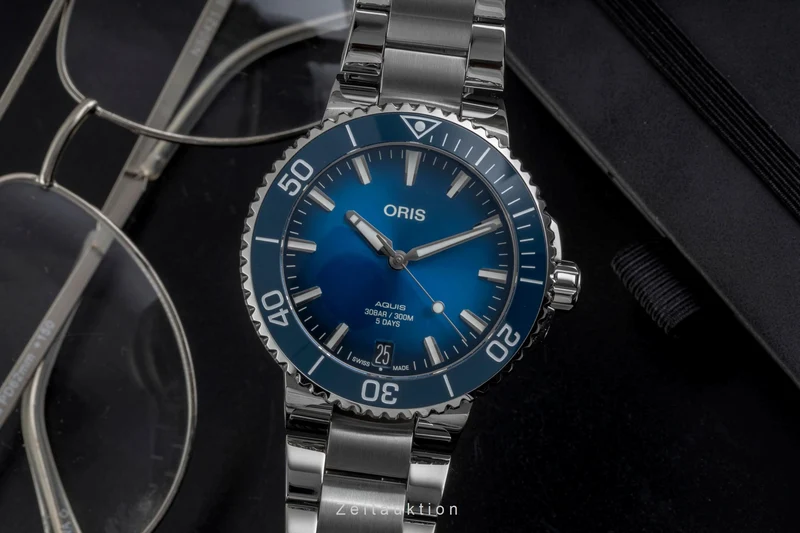 Oris Aquis Date steel automatic men's watch 01 400 7769 4135-07 8 22 09PEB [2605146]