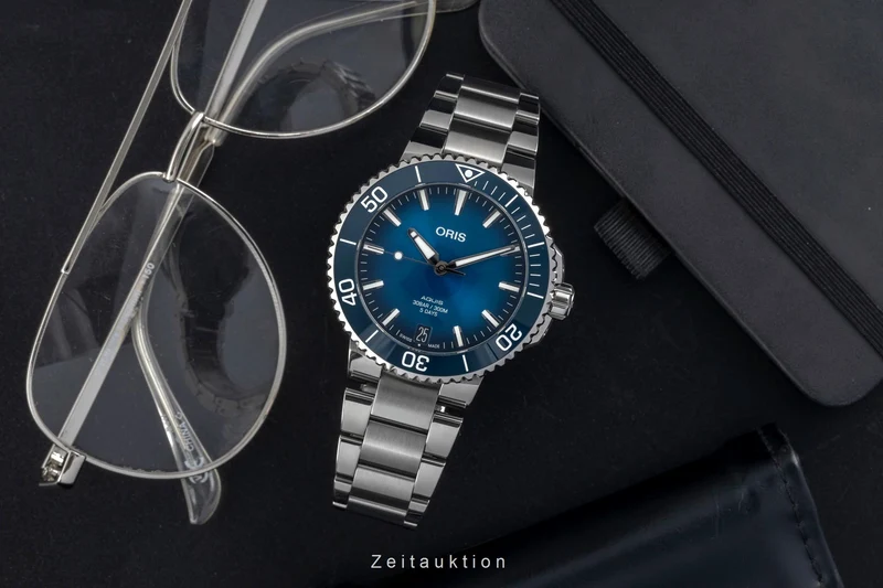 Oris Aquis Date steel automatic men's watch 01 400 7769 4135-07 8 22 09PEB [2605146]
