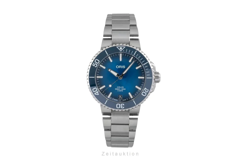 Oris Aquis Date steel automatic men's watch 01 400 7769 4135-07 8 22 09PEB [2605146]