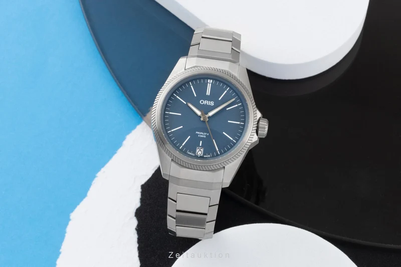 Oris Propilot X titanium automatic men's watch 01 400 7778 7155-07 7 20 01TLC LP: 4300EUR [2605159]