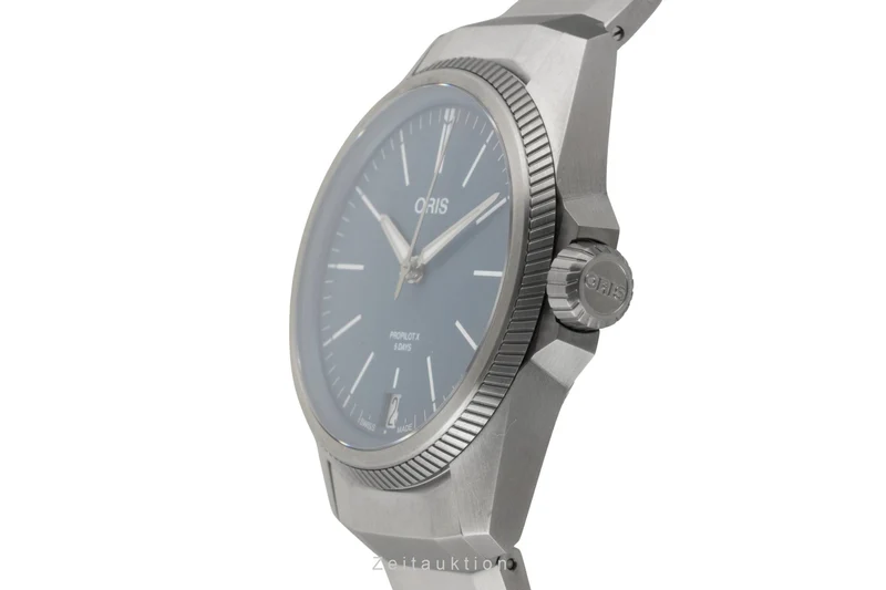 Oris Propilot X titanium automatic men's watch 01 400 7778 7155-07 7 20 01TLC LP: 4300EUR [2605159]