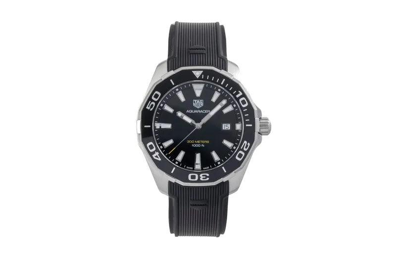 Tag Heuer Aquaracer steel quartz men's watch WAY101A [2605320]