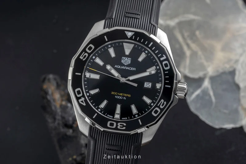 Tag Heuer Aquaracer steel quartz men's watch WAY101A [2605320]