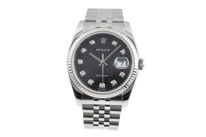 Rolex Datejust steel / white gold automatic men's watch 116234 [2605629]