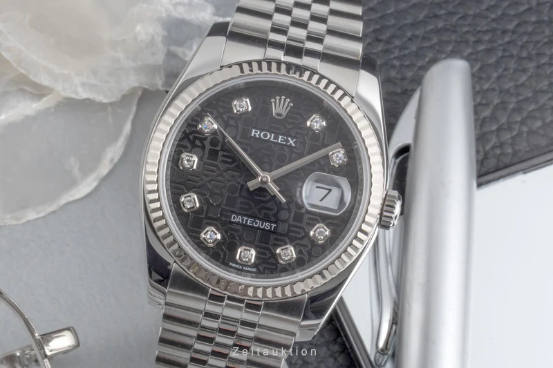Rolex Datejust steel / white gold automatic men's watch 116234 [2605629]