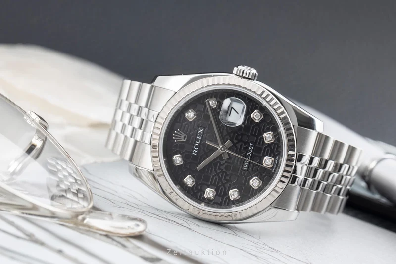 Rolex Datejust steel / white gold automatic men's watch 116234 [2605629]