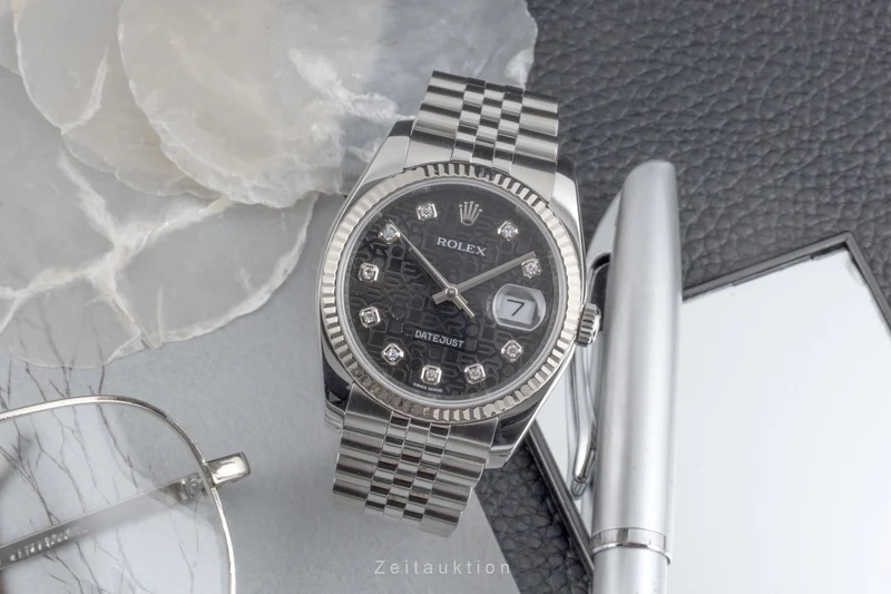 Rolex Datejust steel / white gold automatic men's watch 116234 [2605629]
