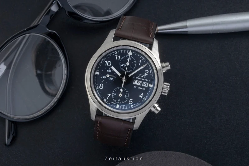 IWC Fliegerchronograph chronograph steel automatic men's watch IW370603 [2605058]