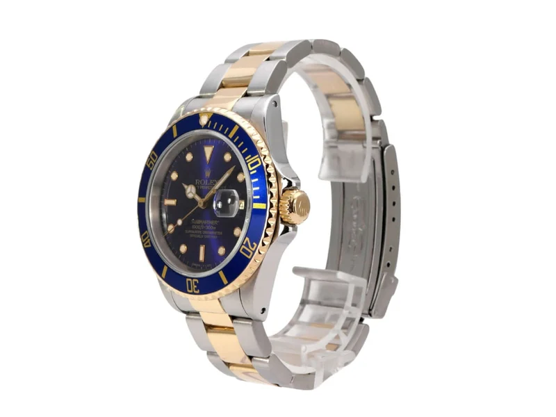 Rolex Submariner Date 16613 Edelstahl Gold Blau