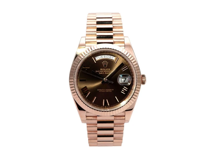 Rolex Day-Date 40 Everose-Gold 228235 Choco Römisch