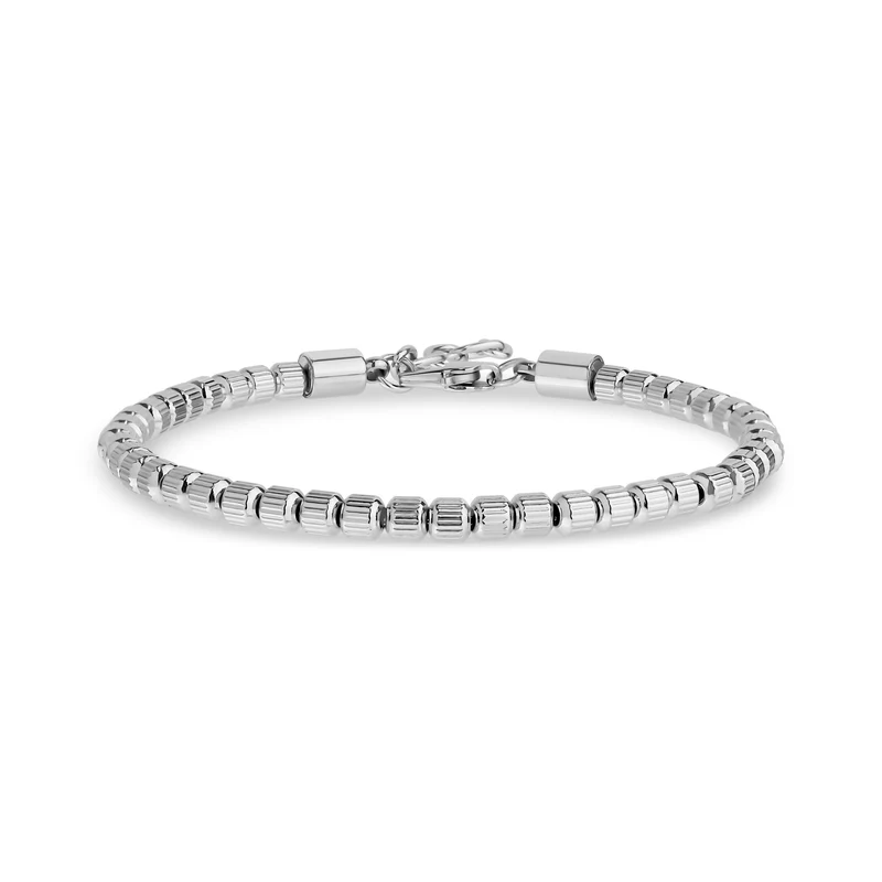Armband mit strukturierten Zylinderperlen