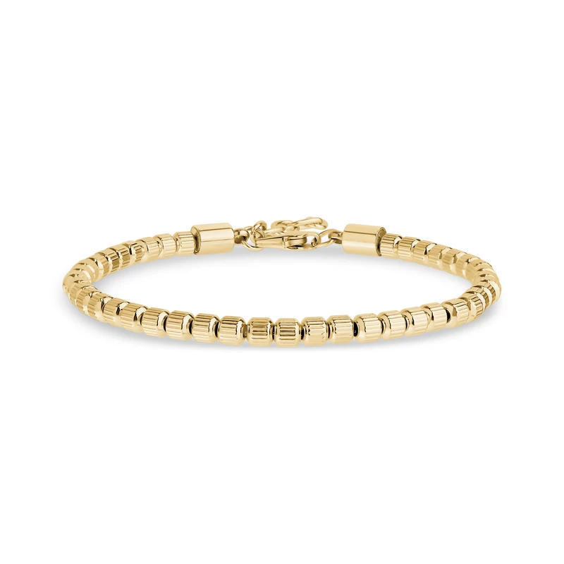 Armband mit strukturierten Zylinderperlen