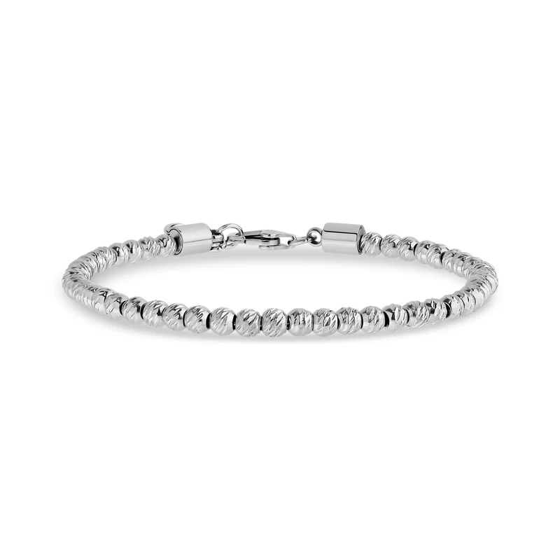 Diamantgeschnittenes Perlenarmband