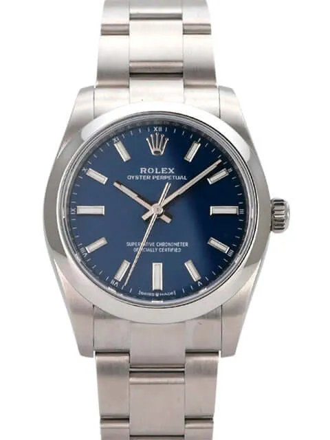 Rolex Oyster Perpetual 34 mm 124200 Med-Blue