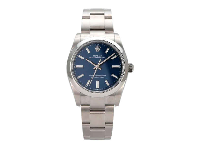 Rolex Oyster Perpetual 34 mm 124200 Med-Blue