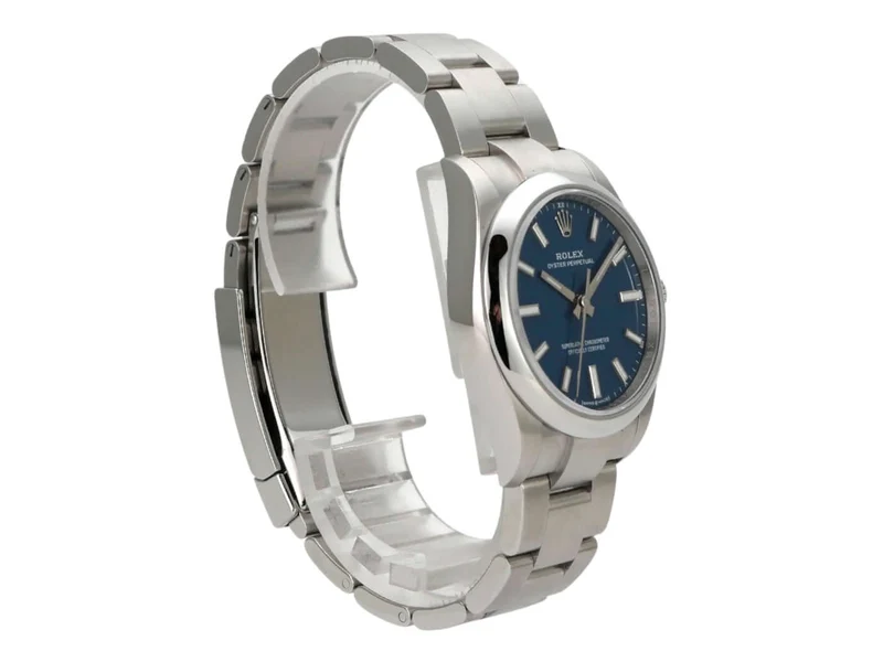Rolex Oyster Perpetual 34 mm 124200 Med-Blue