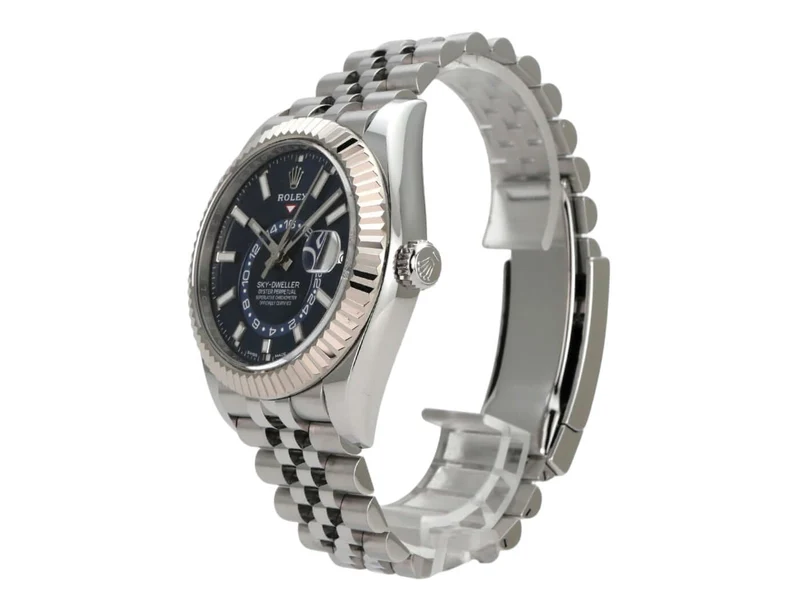 Rolex Sky-Dweller 326934 Edelstahl Weißgold Blau Jubile-Band