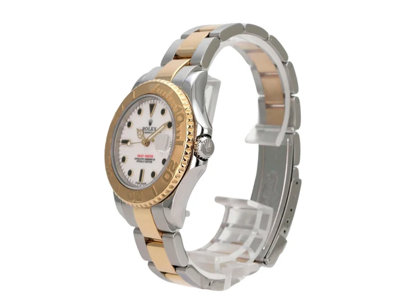 Rolex Yacht-Master 35 Edelstahl Gelbgold 168623 Weiß