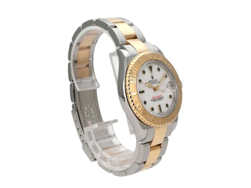 Rolex Yacht-Master 35 Edelstahl Gelbgold 168623 Weiß