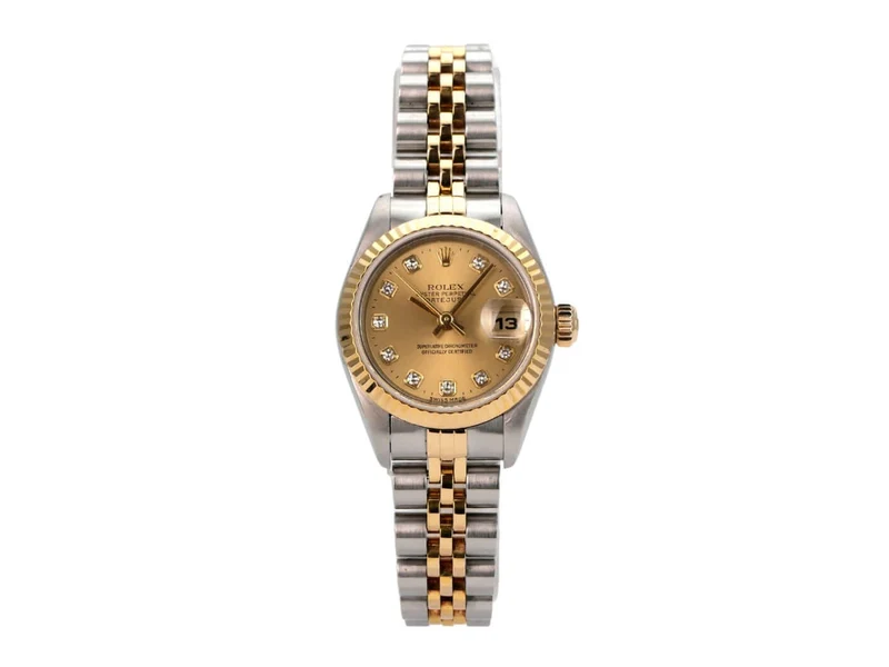 Rolex Datejust 26 Edelstahl Gelbgold Ref. 69173 Champagner Diamant