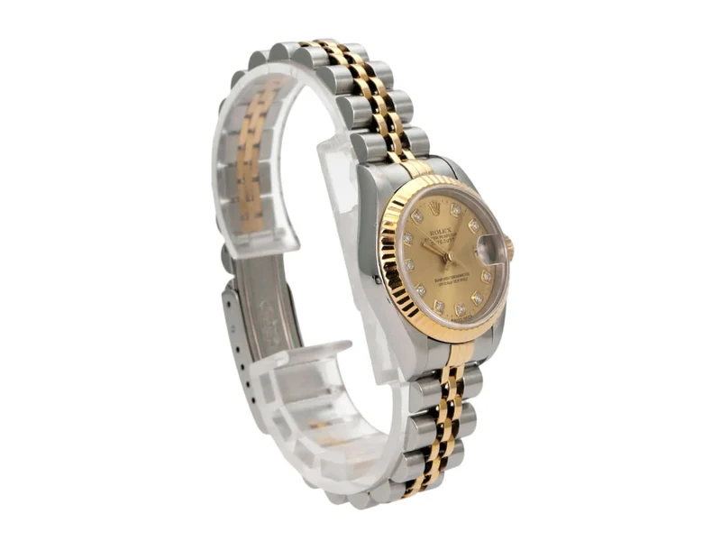 Rolex Datejust 26 Edelstahl Gelbgold Ref. 69173 Champagner Diamant
