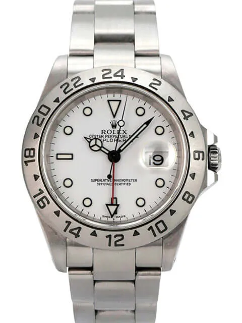 Rolex Explorer II Edelstahl Ref. 16570 Weiß