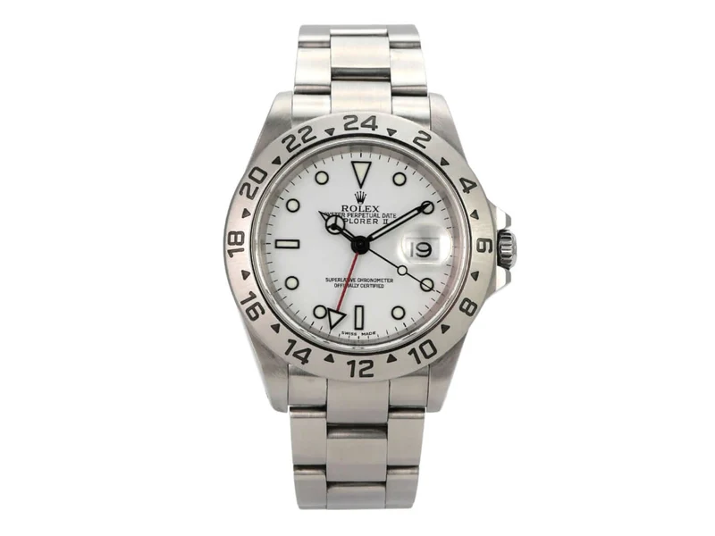 Rolex Explorer II Edelstahl Ref. 16570 Weiß