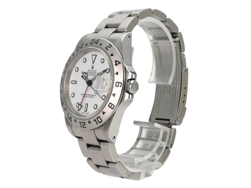 Rolex Explorer II Edelstahl Ref. 16570 Weiß